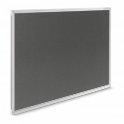 Panou textil MAGNETOPLAN SP rama aluminiu, 1500 x 1000 mm, gri