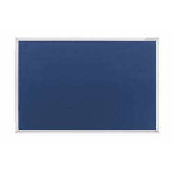 Panou textil MAGNETOPLAN SP rama aluminiu, 1200 x 900 mm, albastru