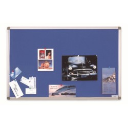 Panou textil MAGNETOPLAN SP rama aluminiu, 900 x 600 mm, albastru