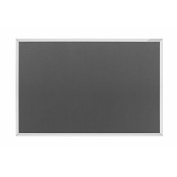 Panou textil MAGNETOPLAN SP rama aluminiu, 600 x 450 mm, gri