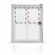 Avizier de exterior magnetic MAGNETOPLAN CC 4*A4, 540x680 mm