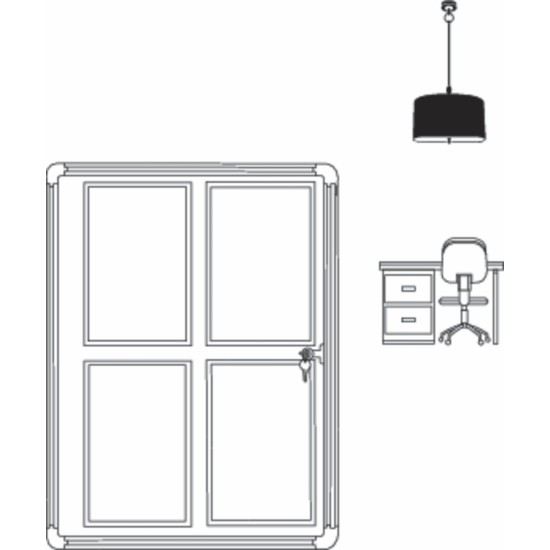 Avizier de interior pluta MAGNETOPLAN SP 9*A4, 800x1015 mm