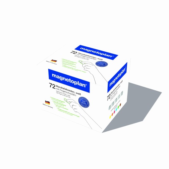 Creta MAGNETOPLAN alba, rotunda, 72 buc/cutie