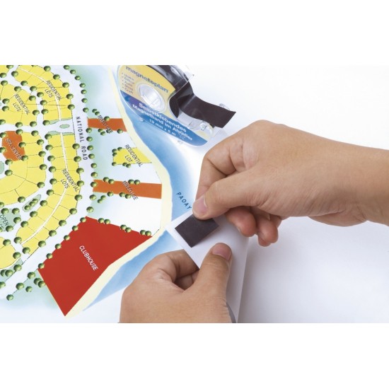 Banda magnetica MAGNETOPLAN in dispenser, 19 mm x 5 m