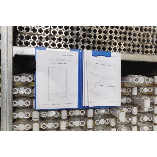 Clipboard magnetic MAGNETOPLAN dublu, albastru