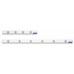 Banda magnetica MAGNETOPLAN alba cu 4 magneti, 500 x 50 mm