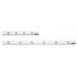 Banda magnetica MAGNETOPLAN alba cu 4 magneti, 500 x 50 mm