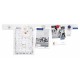 Banda magnetica MAGNETOPLAN alba, 1000x50 mm, 10 buc/set