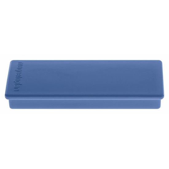 Magneti MAGNETOPLAN rectangulari 54x19x8mm, albastru 10 buc/set