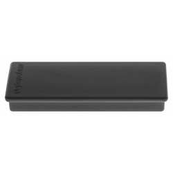 Magneti MAGNETOPLAN rectangulari 54x19x8mm, negru 10 buc/set