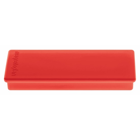 Magneti MAGNETOPLAN rectangulari 54x19x8mm, rosu 10 buc/set