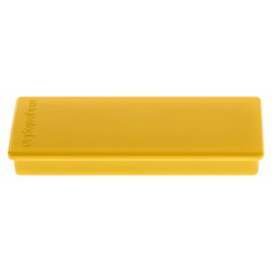 Magneti MAGNETOPLAN rectangulari 54x19x8mm, galben 10 buc/set