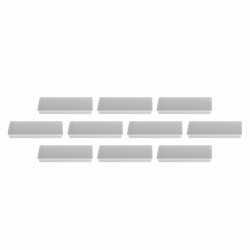 Magneti MAGNETOPLAN rectangulari 54x19x8mm, gri 10 buc/set