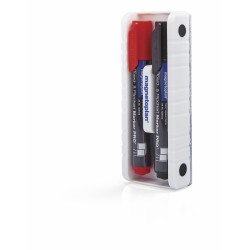 Burete magnetic MAGNETOPLAN pentru whiteboard + 2 markere