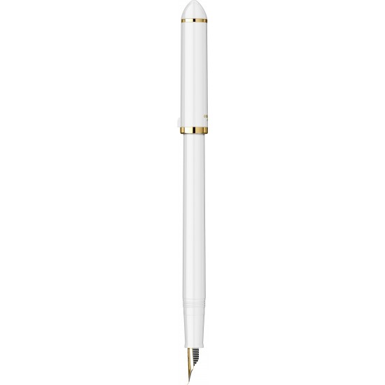 Stilou Caligrafic Fude de Mannen Pearl White GT 40º Nib