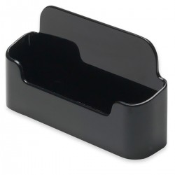 Suport carti de vizita DEFLECT-O negru, 96x45x20 mm