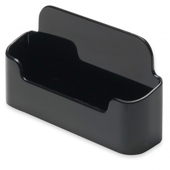 Suport carti de vizita DEFLECT-O negru, 96x45x20 mm