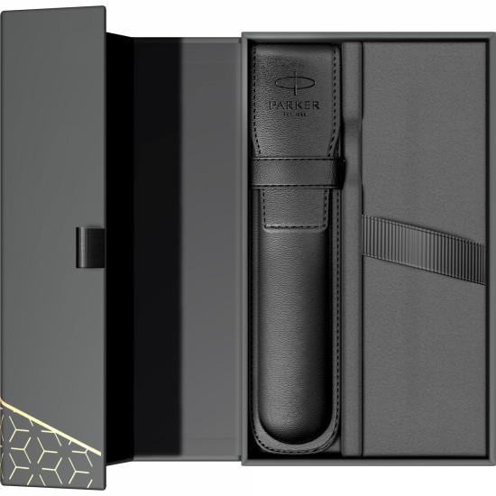 Cutie cadou cu etui piele negru Parker