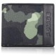 Portfeuille piele/canvas camuflaj
