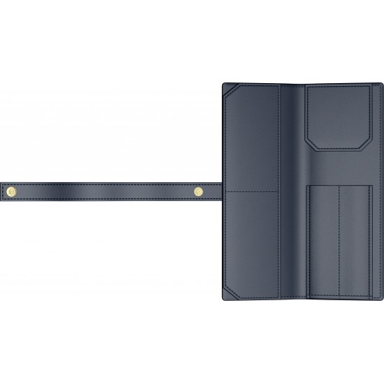 Etui Piele Collector's Navy blue - 2 Piese