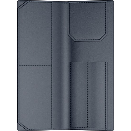 Etui Piele Collector's Navy blue - 2 Piese