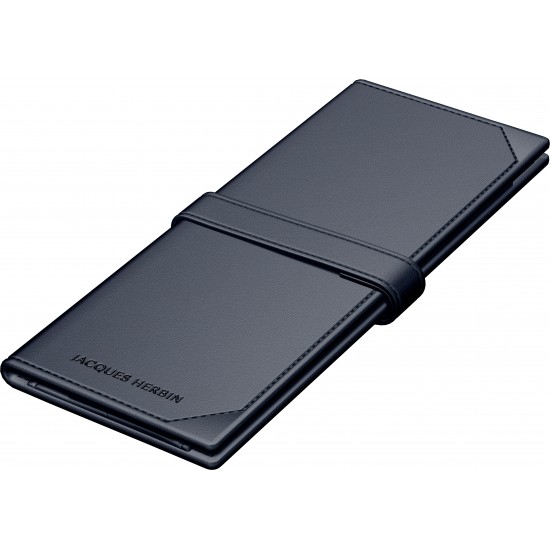 Etui Piele Collector's Navy blue - 2 Piese