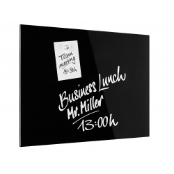 Design Glassboard magnetic MAGNETOPLAN negru 800*600 mm