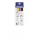 Marker pentru Glassboard MAGNETOPLAN 0.5-4mm 4 culori/set