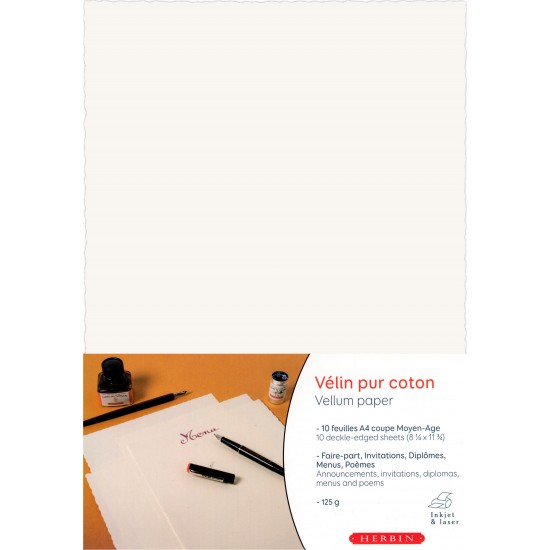 Hartie A4 velin cotton Ivory - set 10 coli