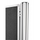 Panou prezentare MAGNETOPLAN fix, 1200x1500 mm, dubla fata gri (include 2 picioare)