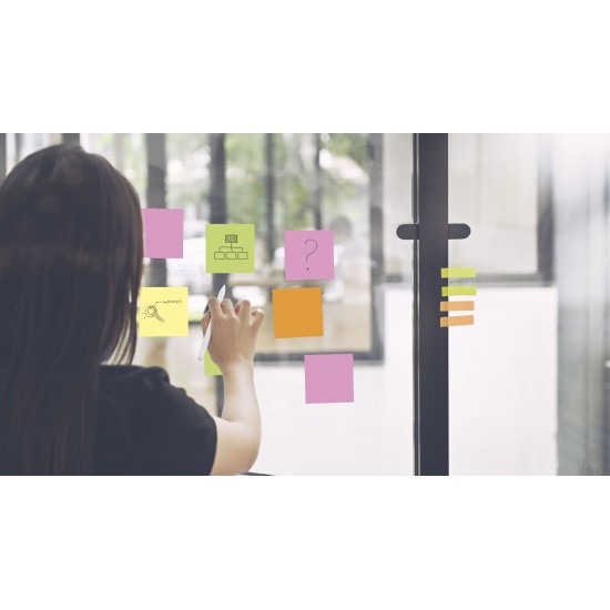 Static Notes 100x100mm 250 file Magnetoplan