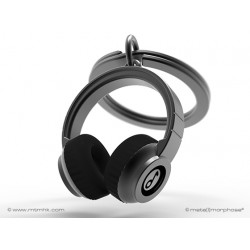 Breloc Casti muzica negru Metalmorphose