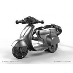 Breloc Scooter negru ghidon , ambalat in cutie, Metalmorphose