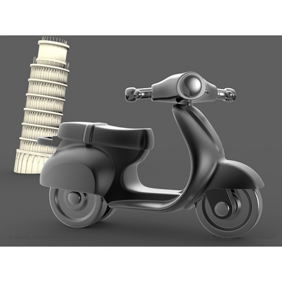 Breloc Scooter negru ghidon , ambalat in cutie, Metalmorphose Breloc Scooter negru ghidon , ambalat in cutie, Metalmorphose