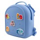 Rucsac gradinita cu charms, albastru