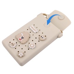 Husa telefon cu magnet, alba-crem
