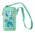 Husa telefon cu fermoar, verde deschis