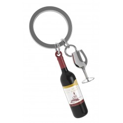 Breloc sticla vin