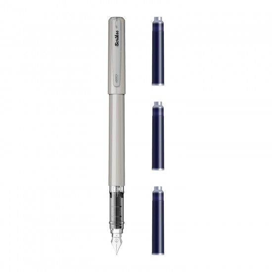 Stilou Primeo Grey blisterizat cu carts