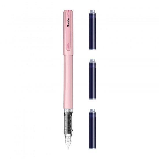 Stilou Primeo Pink blisterizat cu carts