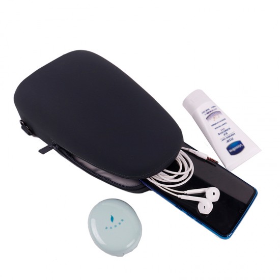 Cross-body silicon negru