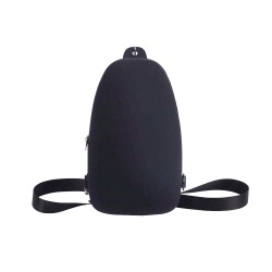 Cross-body silicon negru