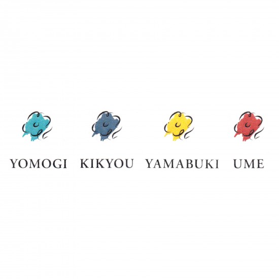 Set 4 calimari Manyo Yomogi Kikyou Yamabuki Ume