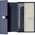 Caseta cadou cu etui PP piele navy
