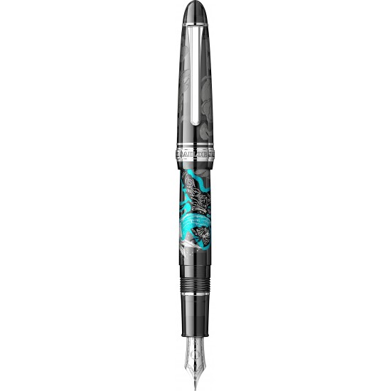 Stilou 1911 Standard Size Ninja II Yuubi Maki-e Star RHT 14K (M)