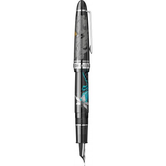 Stilou 1911 Standard Size Ninja II Yuubi Maki-e Star RHT 14K (M)