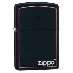 Bricheta Zippo mat negru si rosu