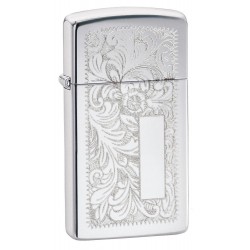 Bricheta Zippo high polish chrome slim (OBSL)