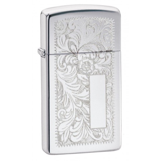 Bricheta Zippo high polish chrome slim (OBSL)