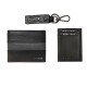 Set port-feuille Elvin black-grey+ breloc lung+ card-holder Set port-feuille Elvin black-grey+ breloc lung+ card-holder